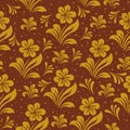 Decorative seamless pattern. Template for packaging, drapery, interior design Royalty Free Stock Photo
