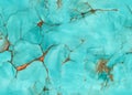 Decorative seamless turquoise pattern. Abstract watercolor turquoise background. Unusual design.