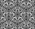 Decorative Seamless Vector Damask Pattern Royalty Free Stock Photo