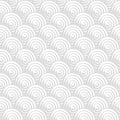 Decorative seamless vector pattern. grey and white minimalist stylish circle background Royalty Free Stock Photo