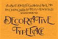 Decorative serif font inspired by the Art Deco era