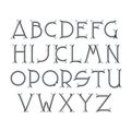 Decorative serif latin font.