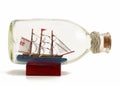 Decorative ship in glass bottle