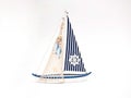 Decorative ship on a white background Royalty Free Stock Photo