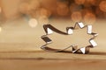 Decorative shooting star Christmas cookie cutter Royalty Free Stock Photo