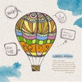 Decorative sketch of balloon