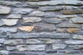 Decorative slate gray stone wall surface Royalty Free Stock Photo