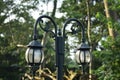 Decorative small garden light, retro lamp park