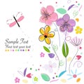 Decorative springtime abstract background greeting card Royalty Free Stock Photo