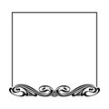 Decorative square frame Royalty Free Stock Photo