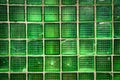 Decorative green glass blocks Royalty Free Stock Photo