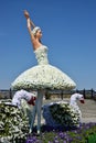 A decorative statue of a ballet dancer