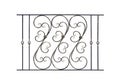 Decorative steel banisters, fence.