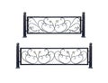 Decorative  steel  banisters, fences Royalty Free Stock Photo