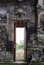 Decorative stone doorway of Pura Kehen Temple in Bali