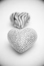 Decorative stone hearts