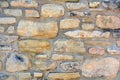 Decorative stone wall texture background natural color. Royalty Free Stock Photo