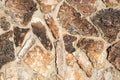 Decorative stone wall texture Royalty Free Stock Photo