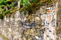 Decorative Stone Wall in Varenna Italy