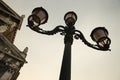 Decorative street lamp in Venice.