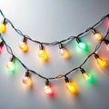 Decorative String Lights with Soft Yellow Glow, Enhancing Indoor and Outdoor Spaces for Events or Everyday Cozy Atmosphere