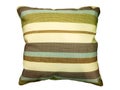 Decorative stripes pillow. Royalty Free Stock Photo