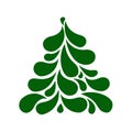 Decorative stylized Christmas tree