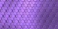 Violet color in decorative surface with bright hexagons