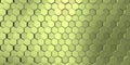 Yellowish color in decorative surface with bright hexagons