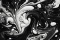 Decorative swirls morphing abstract fluid art. Colorful artistic texture. Generative AI