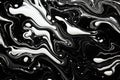 Decorative swirls morphing abstract fluid art. Colorful artistic texture. Generative AI