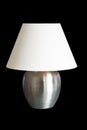 Decorative table lamp isolated on black