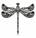Dragonflies logo. Dragonfly design. Cutting file. Suitable for cutting software.