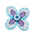 Quilling flower with paper coils