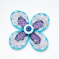 Quilling flower with paper coils