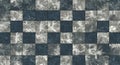 Decorative Tile Pattern with Frosted Glass Texture in Blue and Silver Royalty Free Stock Photo
