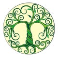 Vector silhouette of Tree logo