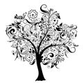 Decorative tree, vector