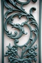 Decorative trellis with scrolling