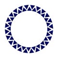 Decorative triangle circle frame
