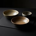 Or decorative uses, these bowls exemplify simplicity and functional Royalty Free Stock Photo