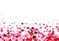 Decorative Valentines Day background with pink hearts