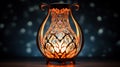 Decorative vase on a dark background