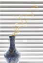 Decorative vase with spiral branches Royalty Free Stock Photo