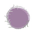 Decorative vector background with a lavender wreath