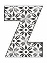 Decorative vector frame stock illustration Text Alphabet Letter Z Letter Art