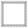 Vintage Frame Template with Free Space - Stock Vector Illustration Royalty Free Stock Photo