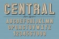 Decorative vector vintage retro typeface, font, typeface