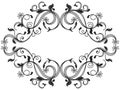 Decorative Victorian floral frame Royalty Free Stock Photo