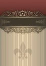 Decorative vintage background with elegant border.